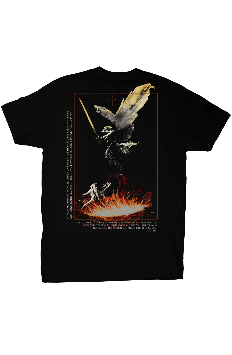 Saint Michael Archangel Prayer T-Shirt - Christian