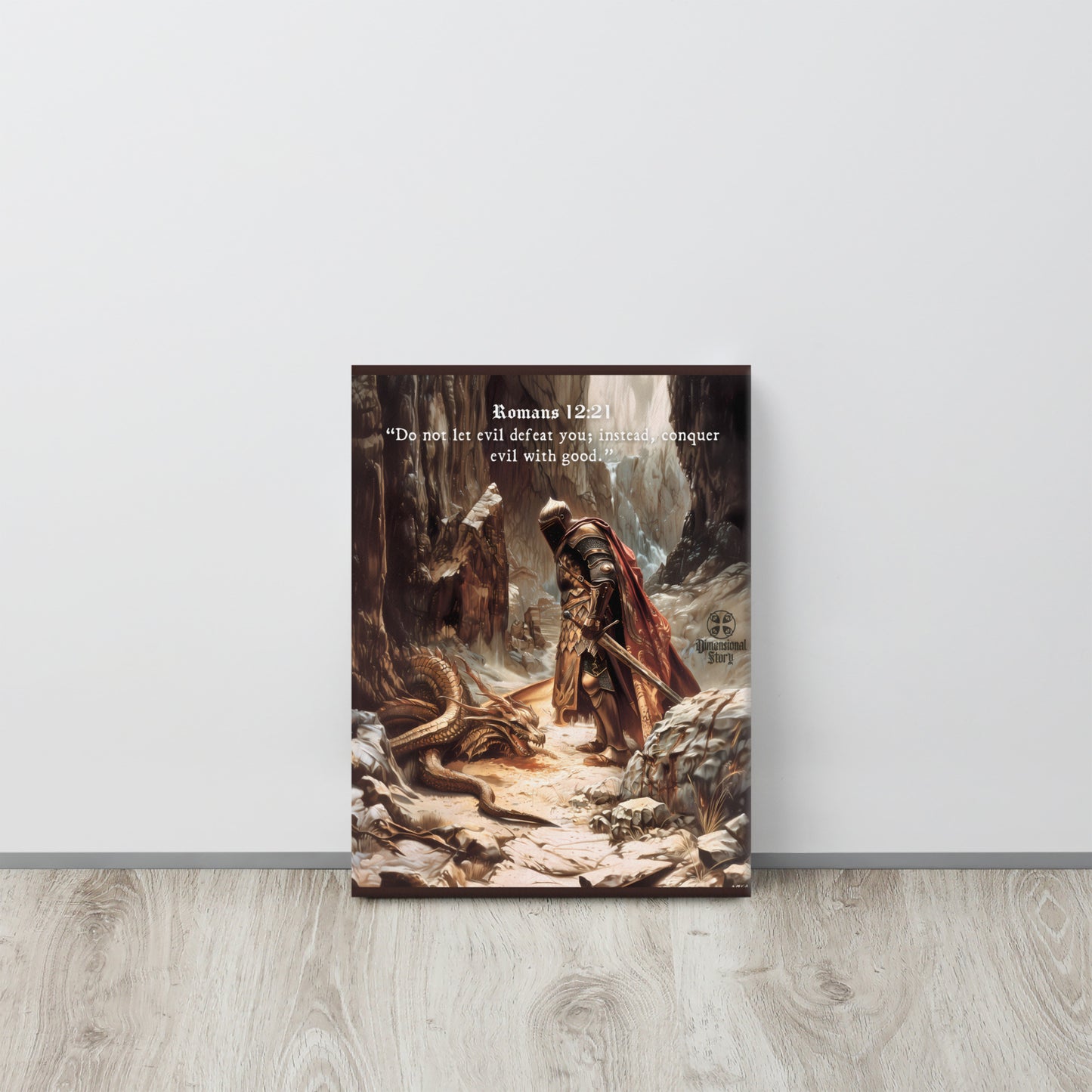 Knight of God - Romans 12:21 - DimensionalStory - Christian Wall Art Print