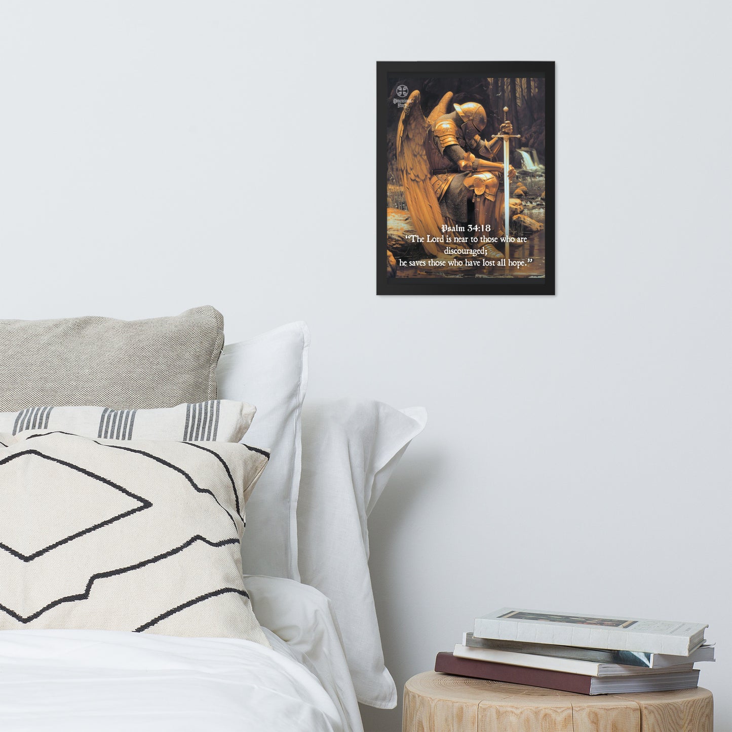 Knight of God - Psalm 34:18 - DimensionalStory - Christian Wall Art Print