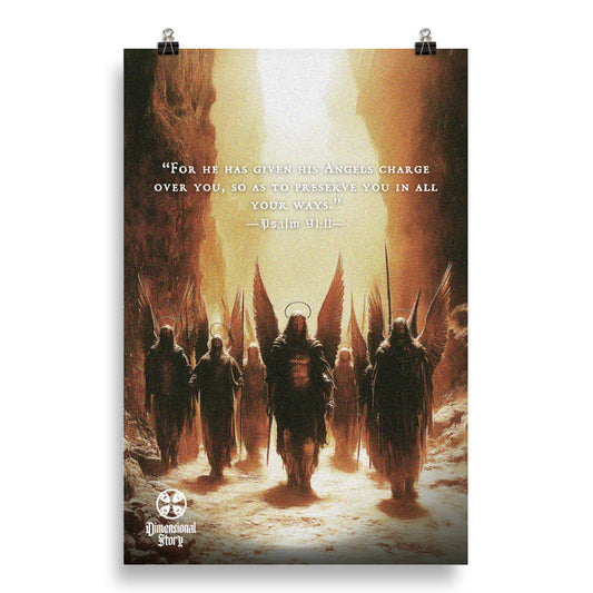 “Army of Angels” Psalm 91:11 Battle Poster