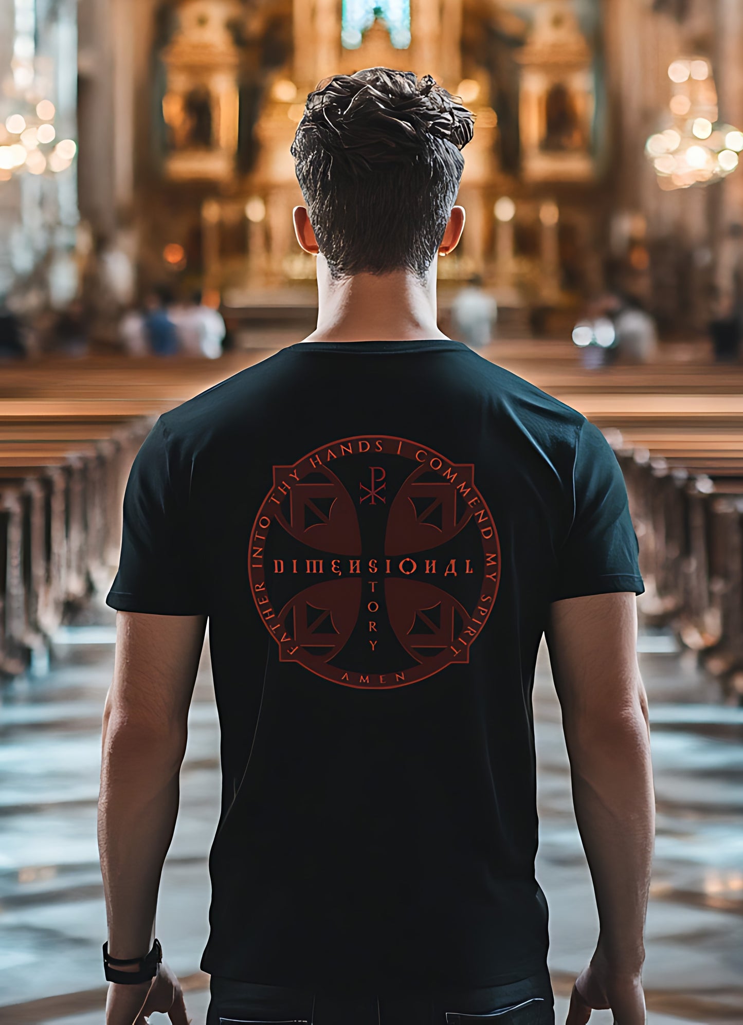 Templar Cross - DimensionalStory Unisex Christian T-Shirt