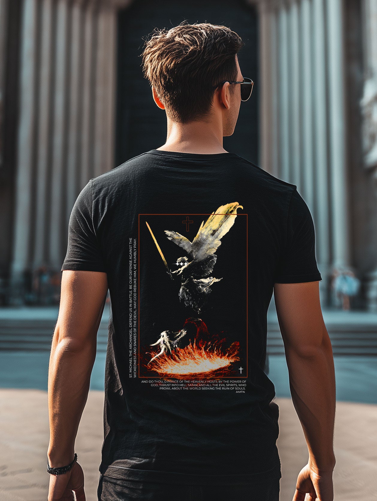 Saint Michael Archangel Prayer T-Shirt - Christian